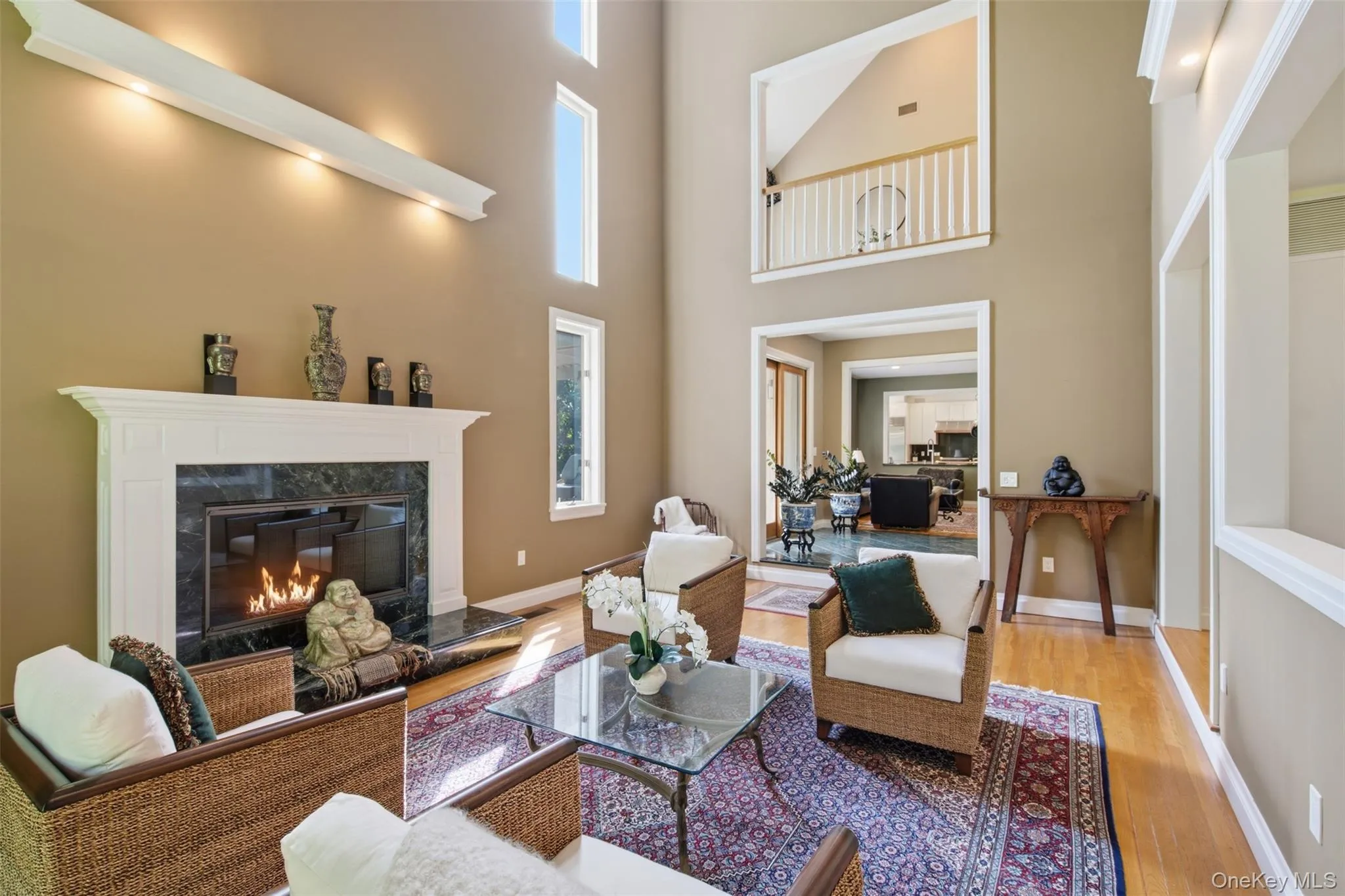 Bright Living Room W/ Soaring Ceilings Bright Living Room W/ Soaring Ceilings