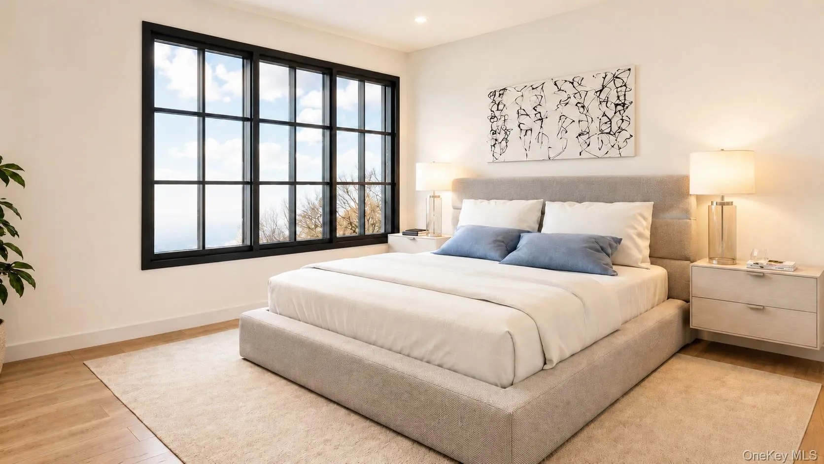 The bedrooms feature 8” wide engineered white oak floors, solid-core doors, recessed lighting, and walk-in closets in most primary bedrooms. The bedrooms feature 8” wide engineered white oak floors, solid-core doors, recessed lighting, and walk-in closets in most primary bedrooms.