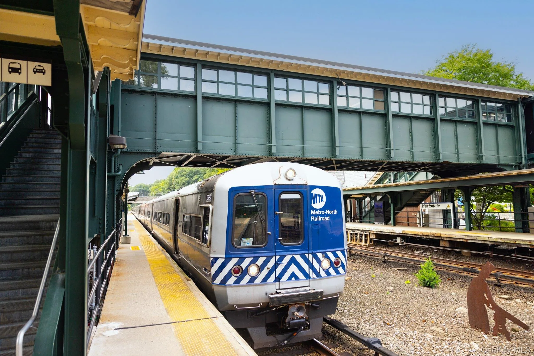 The Metro North Commuter train station with several express trains to NYC. The Metro North Commuter train station with several express trains to NYC.
