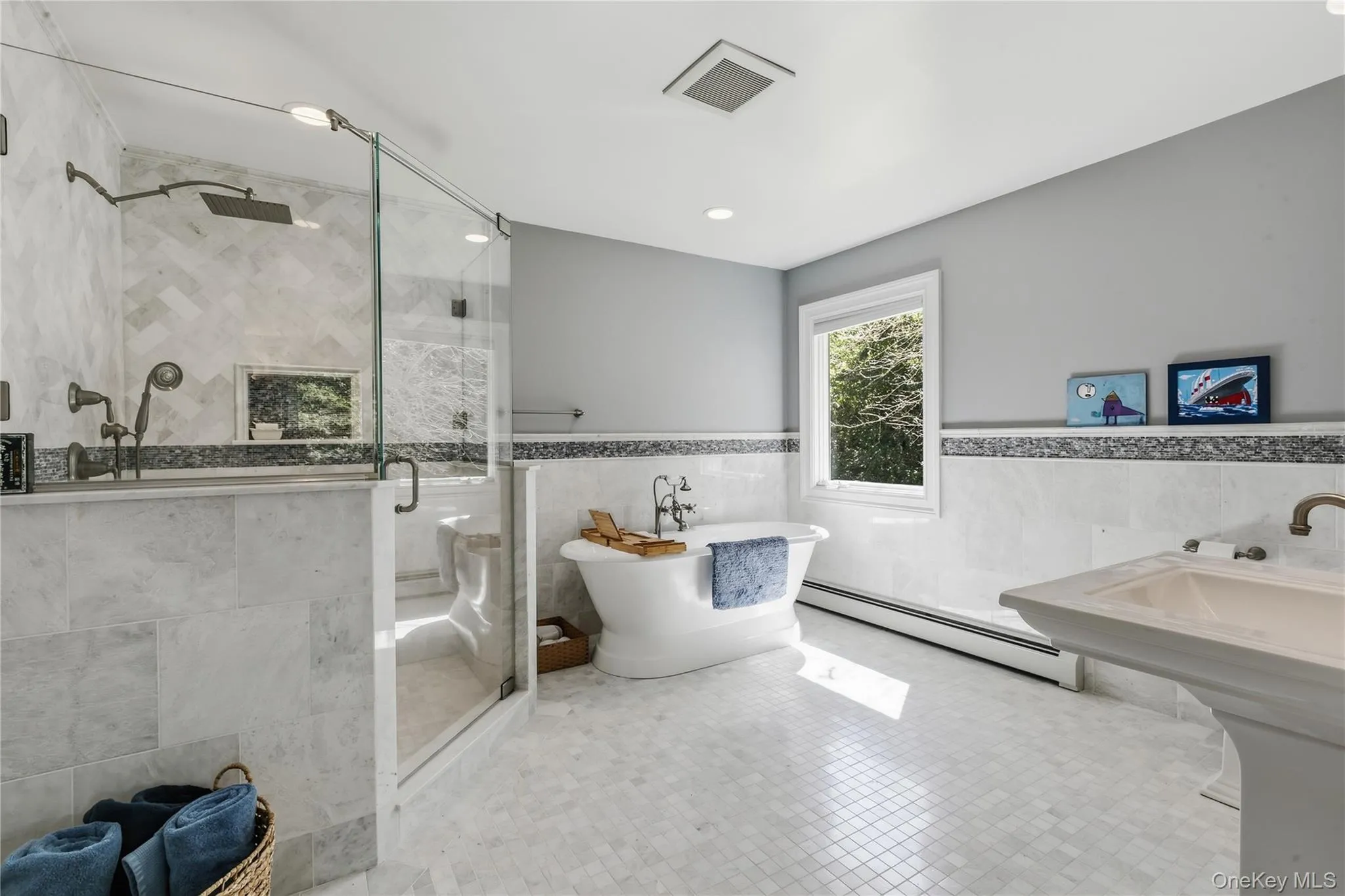 Grand spa bathroom with soaking tub. Luxury at its finest. Grand spa bathroom with soaking tub. Luxury at its finest.