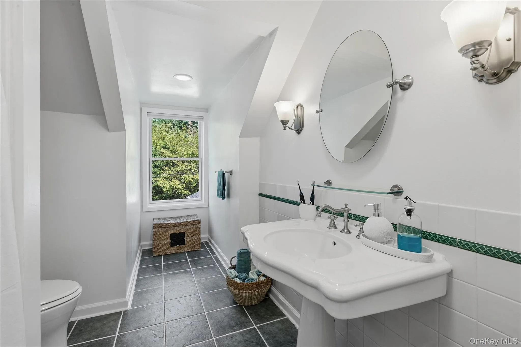 Second floor hall bath. Second floor hall bath.
