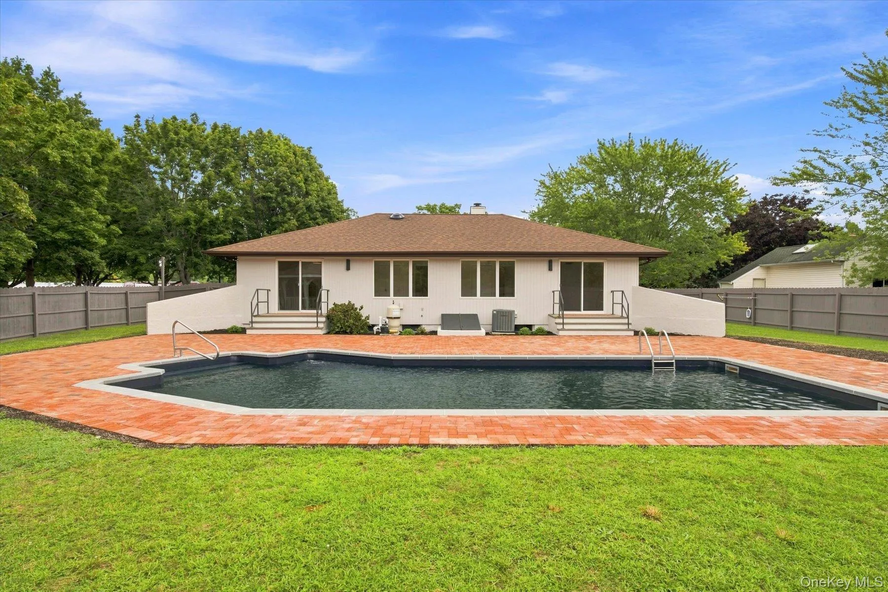 Beautiful backyard setting with in-ground pool Beautiful backyard setting with in-ground pool