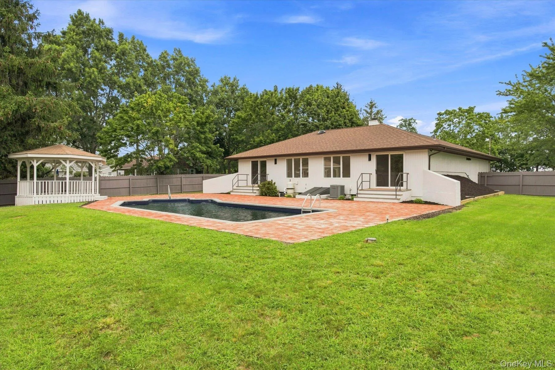 Beautiful backyard setting with in-ground pool Beautiful backyard setting with in-ground pool