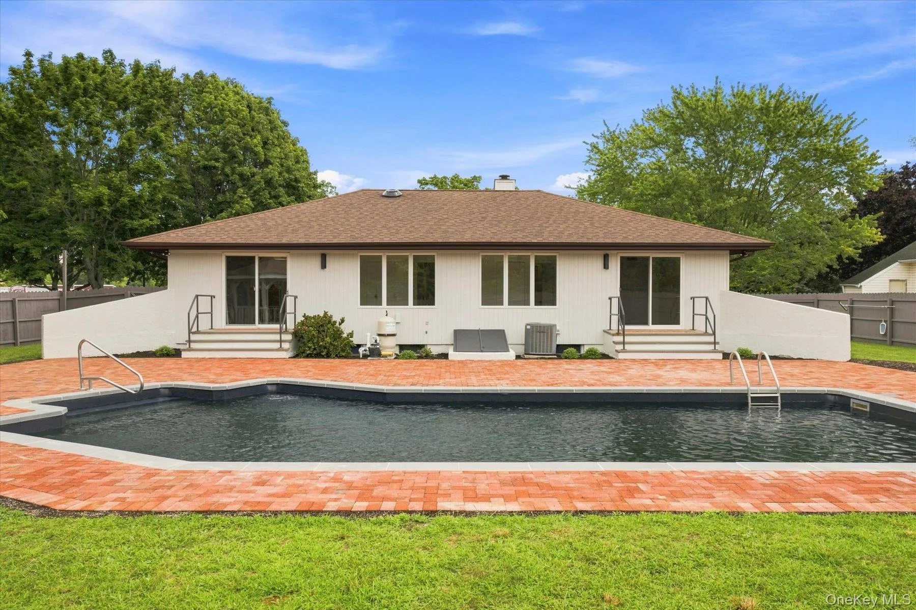 Beautiful backyard setting with in-ground pool Beautiful backyard setting with in-ground pool