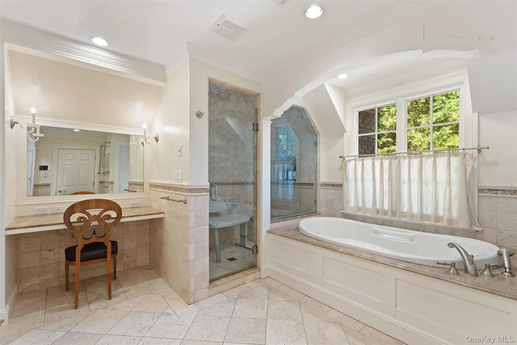 Primary bath with vanity and stall shower Primary bath with vanity and stall shower