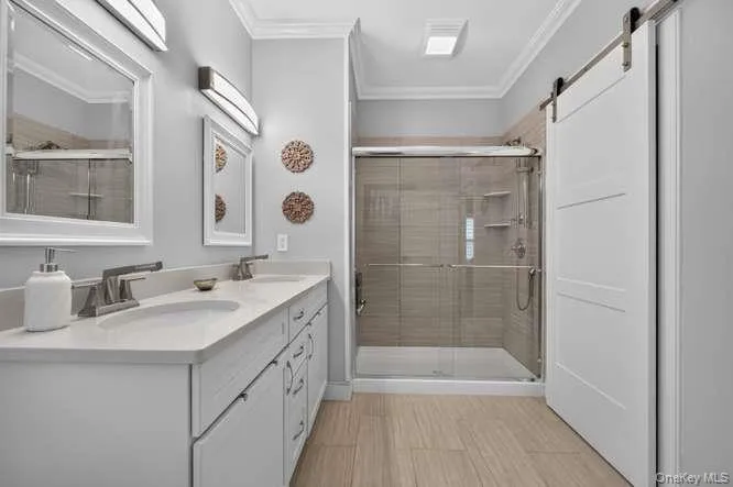With Barn Door Entrance to Oversized Closet With Barn Door Entrance to Oversized Closet