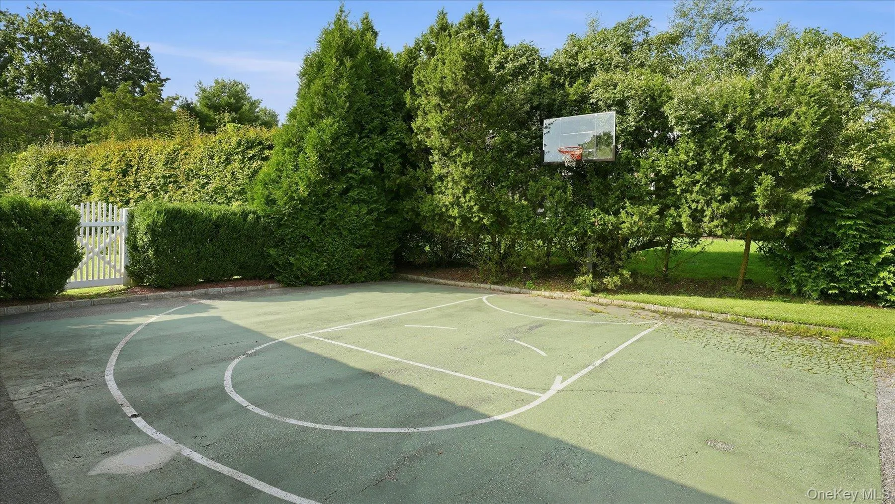 Partial basketball court for extra activity Partial basketball court for extra activity