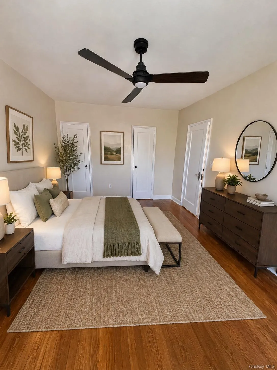 Virtually staged- Master bedroom, spacious for a king size bed. Virtually staged- Master bedroom, spacious for a king size bed.