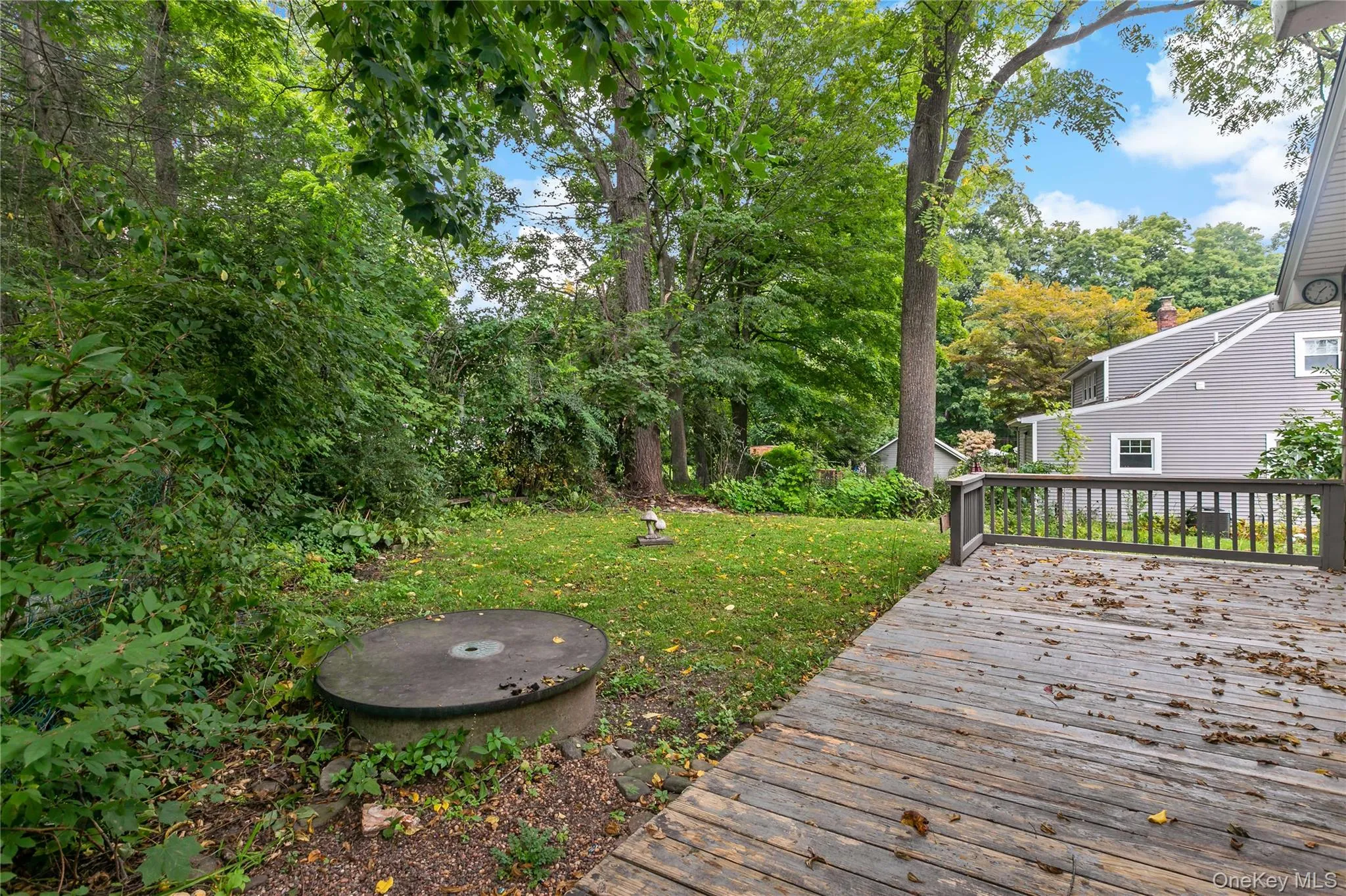 Back deck off kitchen. Back deck off kitchen.
