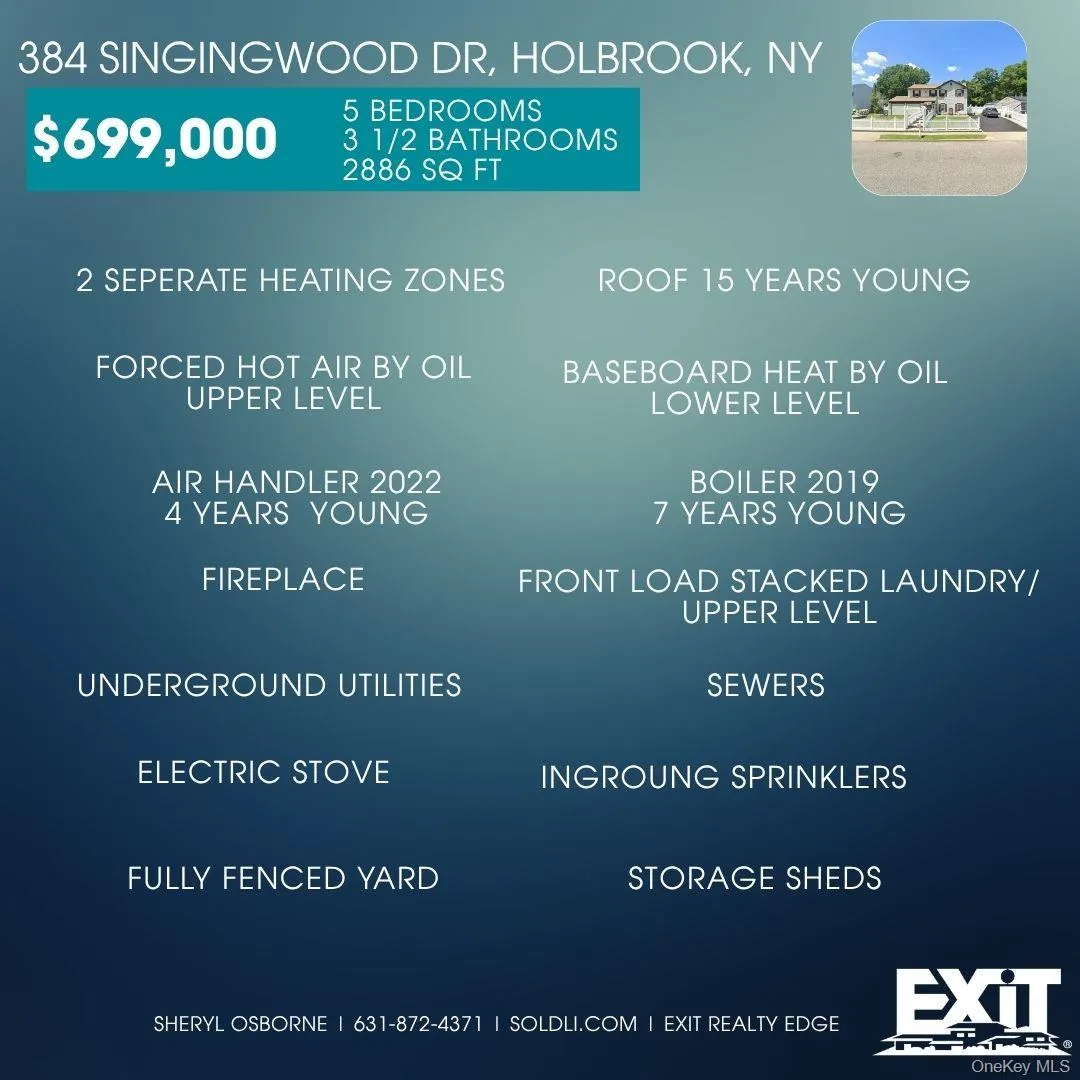 384 SINGINGWOOD Drive, Islip, NY, 5 Bedrooms Bedrooms, 9 Rooms Rooms,3 BathroomsBathrooms,Residential,For Rent,SINGINGWOOD,0,1046708 384 SINGINGWOOD Drive, Islip, NY, 5 Bedrooms Bedrooms, 9 Rooms Rooms,3 BathroomsBathrooms,Residential,For Rent,SINGINGWOOD,0,1046708