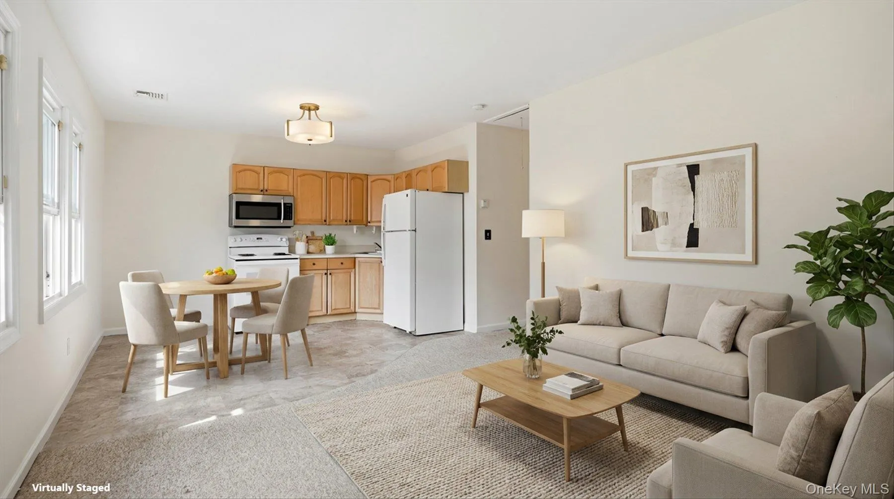 This is what the Living Room & Kitchen could look like when furnished This is what the Living Room & Kitchen could look like when furnished
