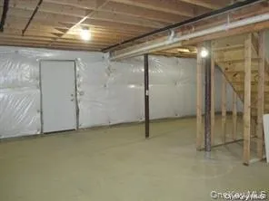 View of unfinished basement View of unfinished basement