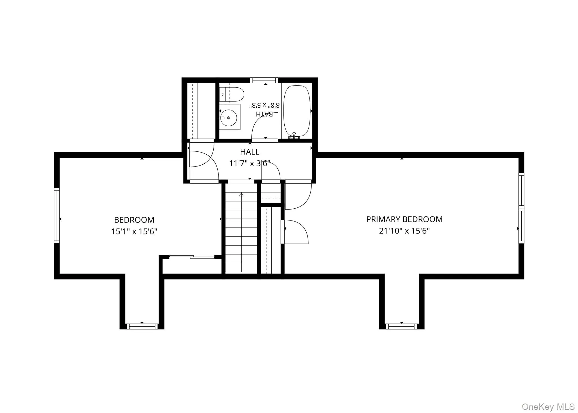 Upper level floorplan. Upper level floorplan.