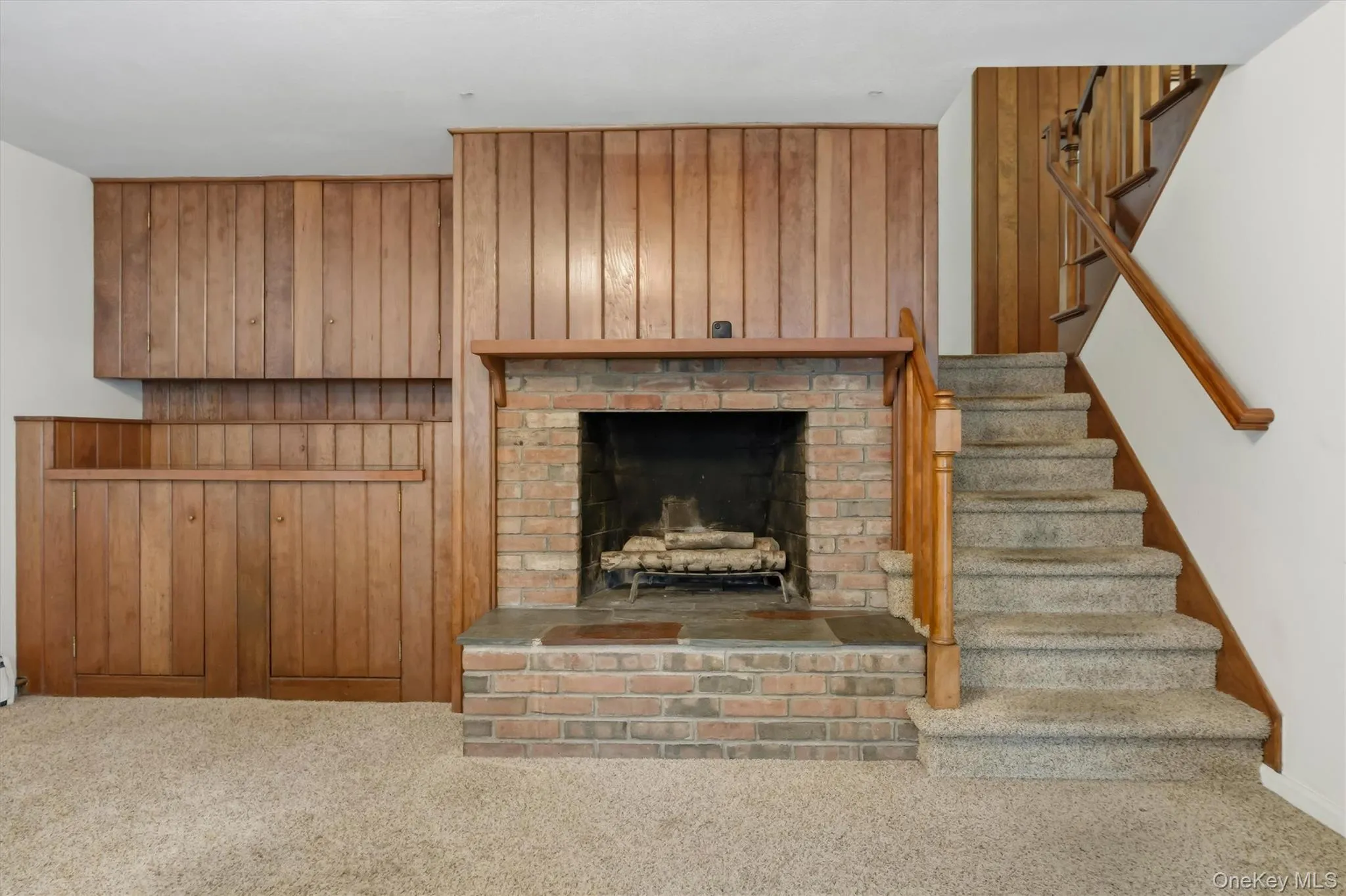 Wood burning fireplace Wood burning fireplace