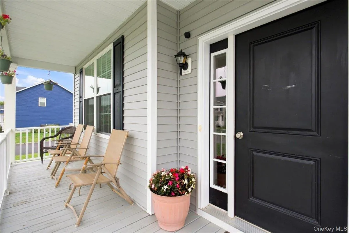 Covered front porch Covered front porch