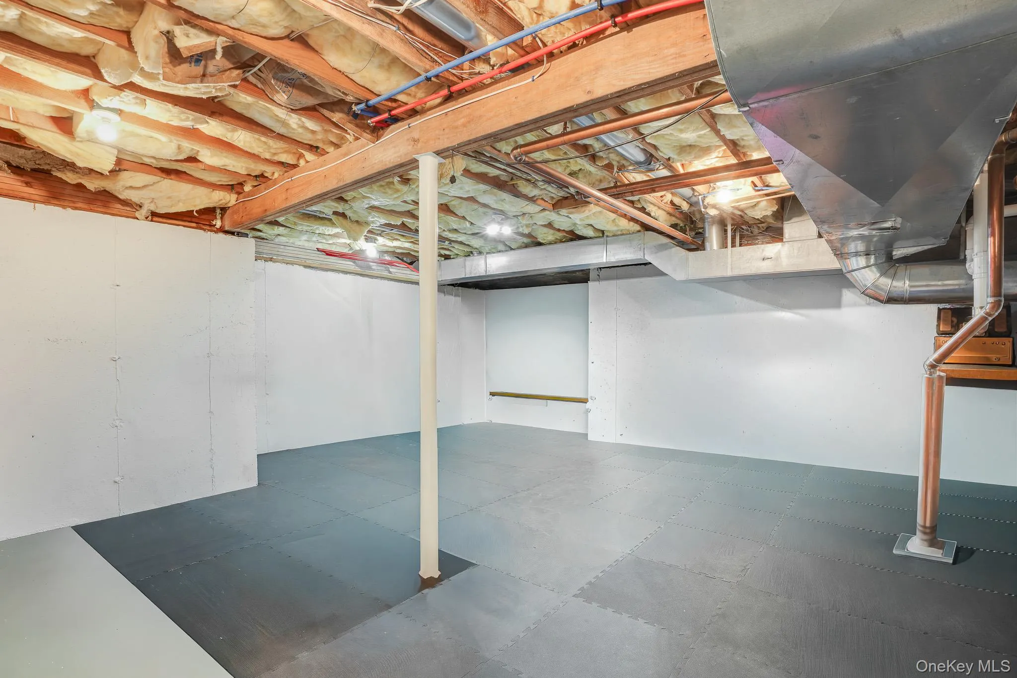 Large partially finished area for storage or home GYM Large partially finished area for storage or home GYM