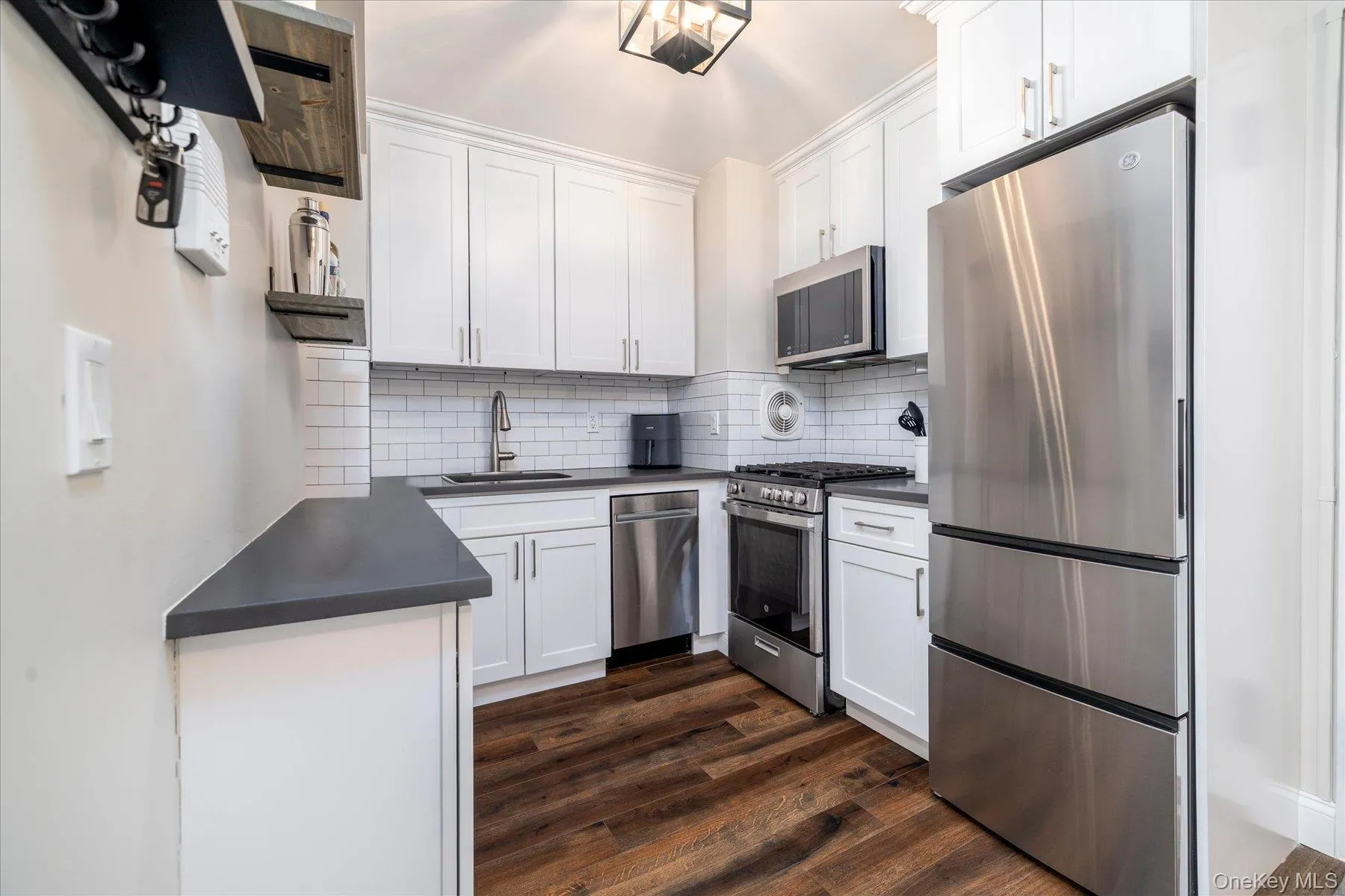 Renovated mint condition kitchen with stainless steel appliances Renovated mint condition kitchen with stainless steel appliances