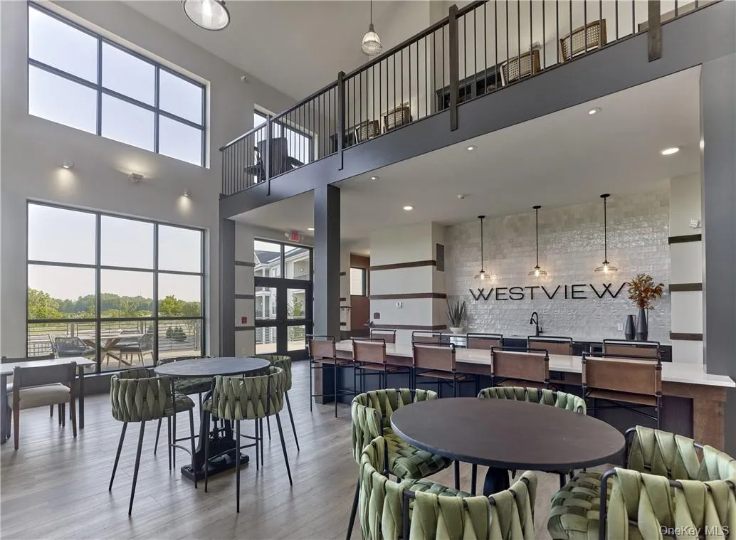 Dining space in clubhouse Dining space in clubhouse