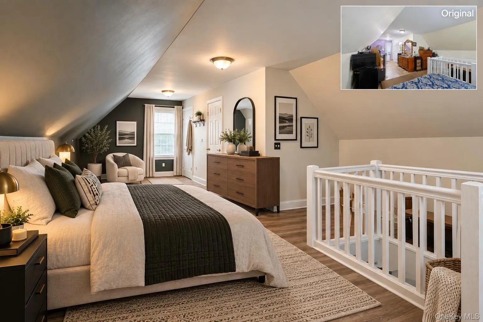 Virtually staged, primary bedroom. 2nd floor. Virtually staged, primary bedroom. 2nd floor.