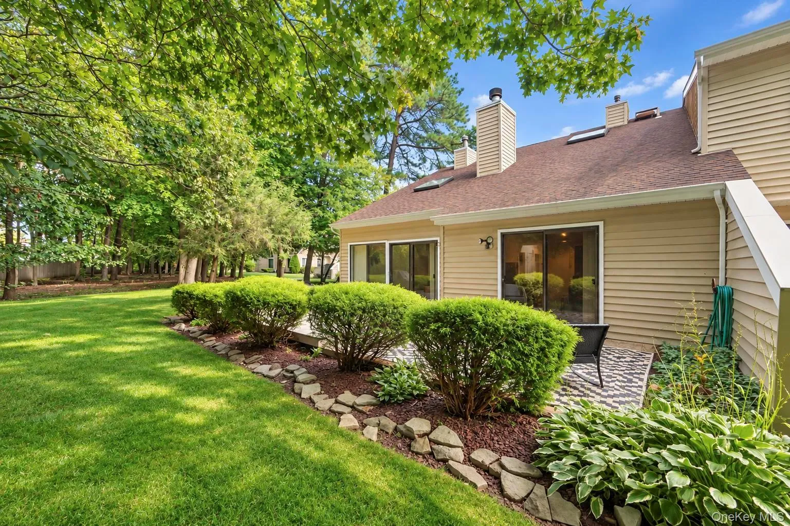 Corner End Unit with large deck/patio area Corner End Unit with large deck/patio area