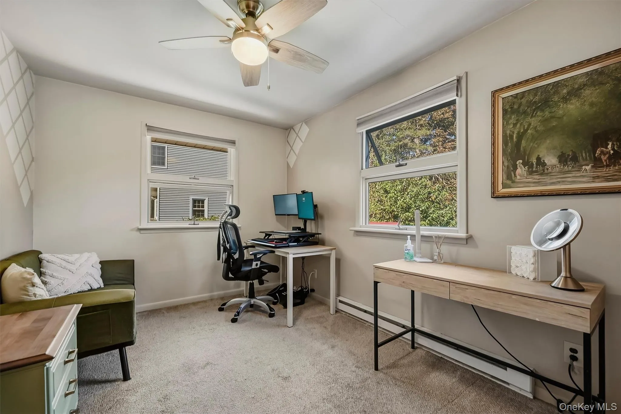 2nd bedroom on this floor is carpeted and used as an office at this time. 2nd bedroom on this floor is carpeted and used as an office at this time.
