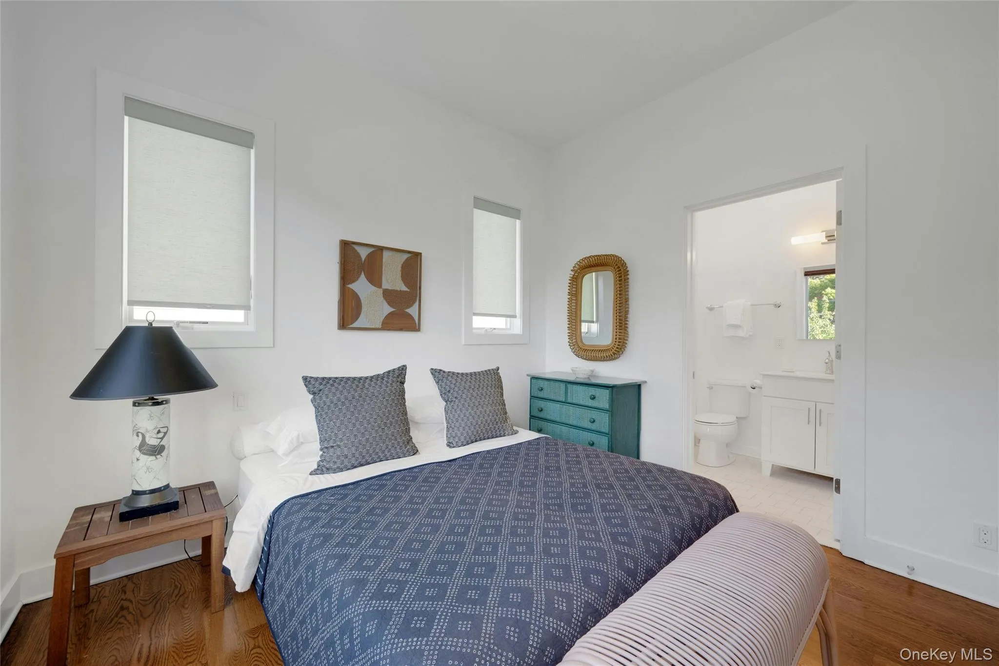 Ensuite full bathroom with tub in second bedroom. Ensuite full bathroom with tub in second bedroom.