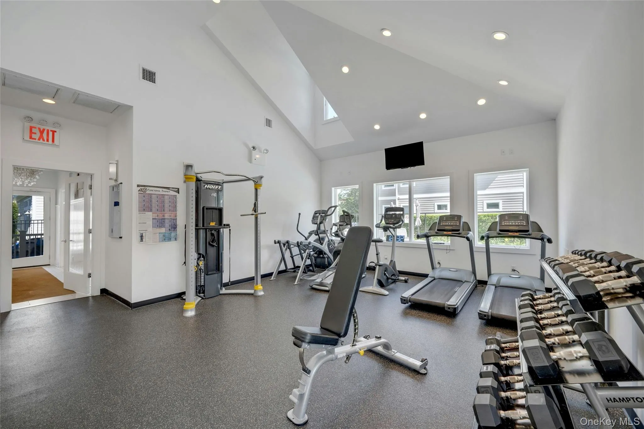 Gym located in the clubhouse Gym located in the clubhouse