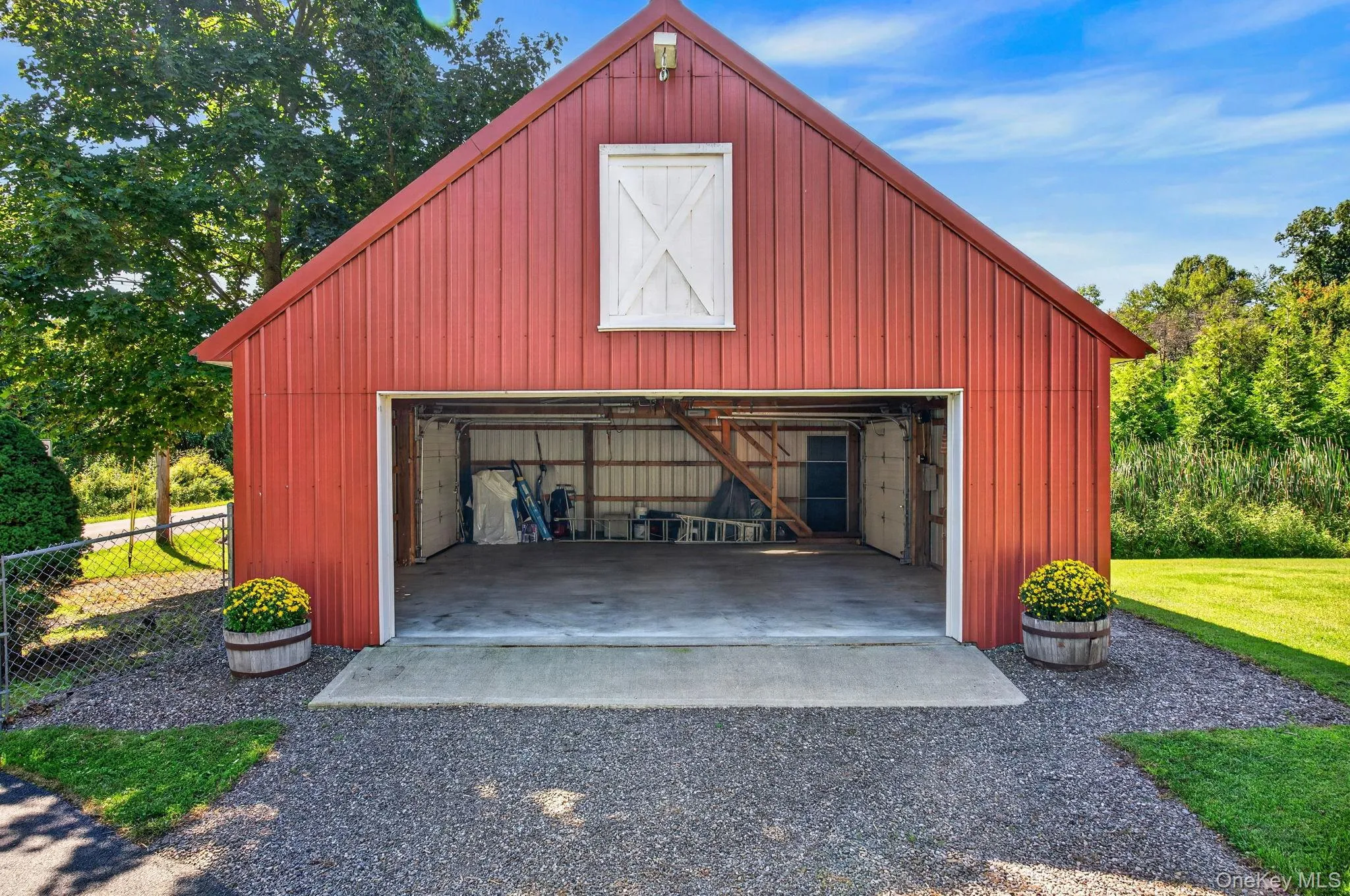 24' x 30' garage with loft and doors on 3 sides 24' x 30' garage with loft and doors on 3 sides