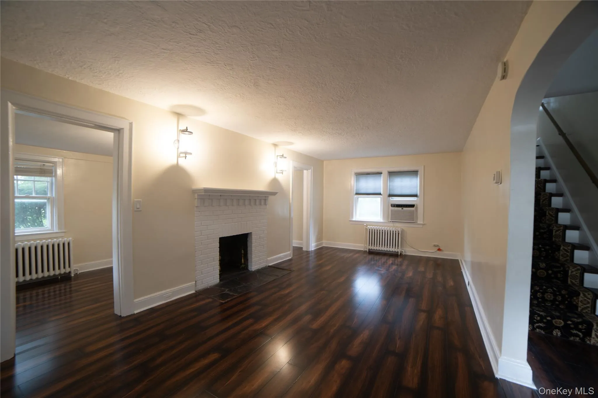Large living room with fire place. Large living room with fire place.