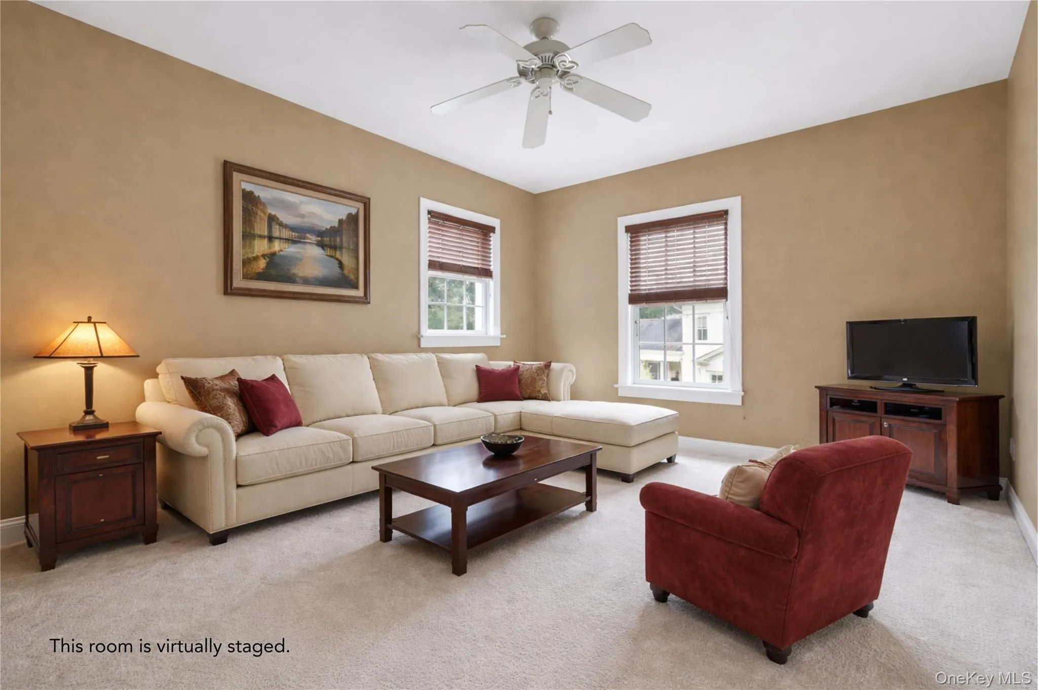 Virtually staged as a sitting area. Virtually staged as a sitting area.