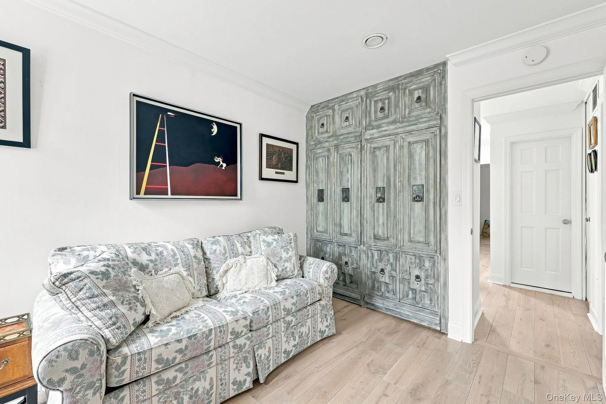 This third bedroom enjoys a special-finish custom built closet with storage This third bedroom enjoys a special-finish custom built closet with storage