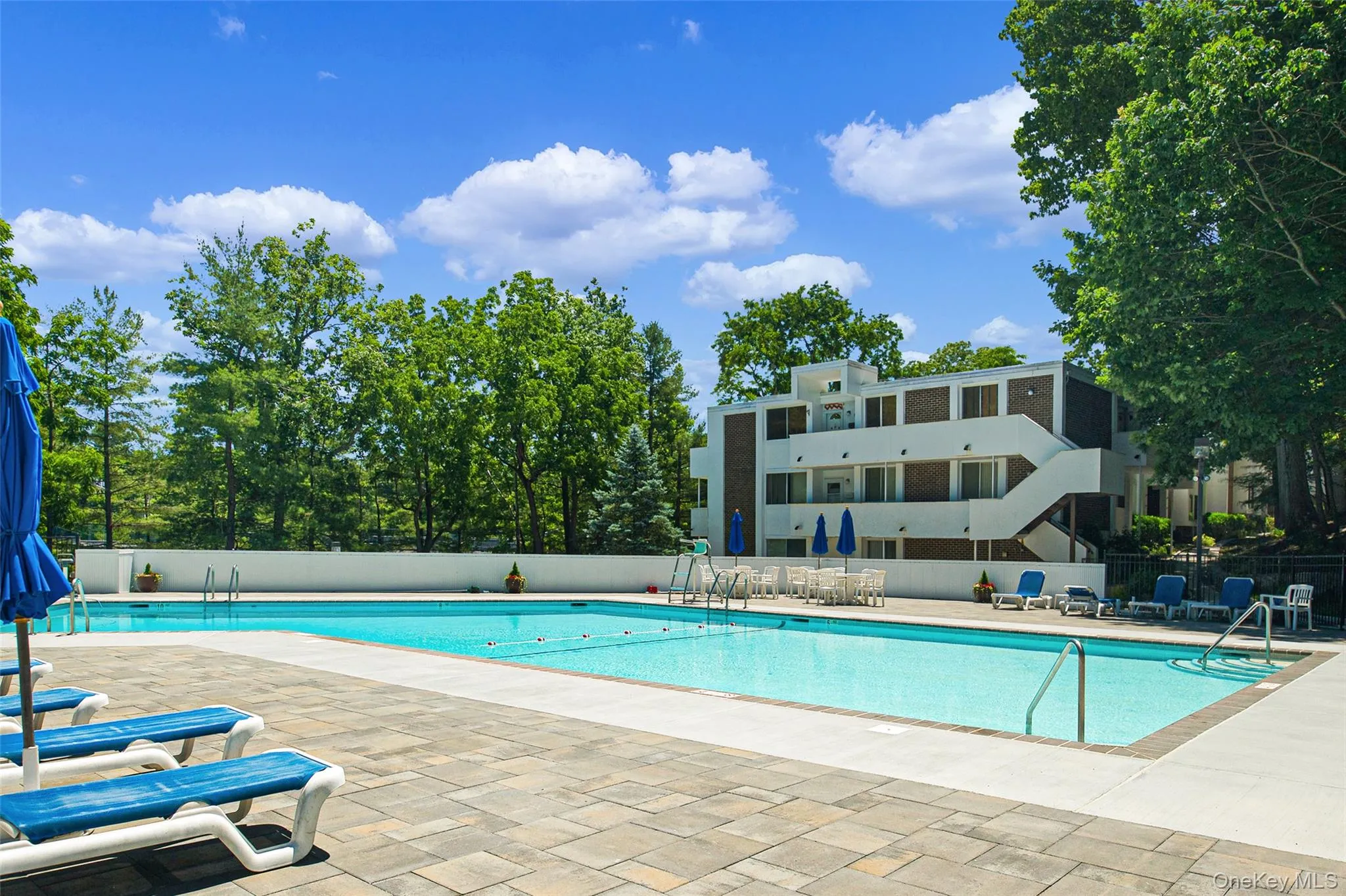 Beautiful new stone deck and walkways at the pool area. Beautiful new stone deck and walkways at the pool area.