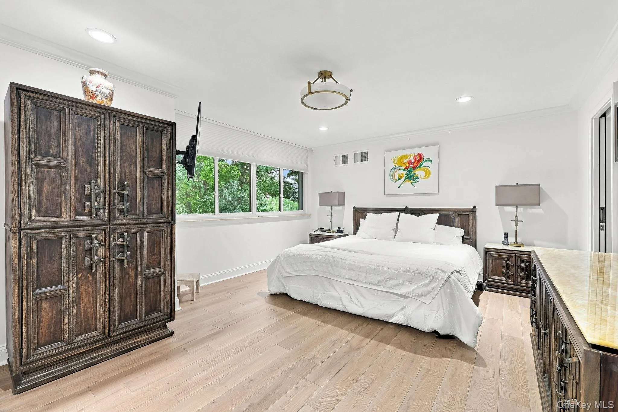 Alternate view of primary bedroom features its generous size for all of your bedroom furniture Alternate view of primary bedroom features its generous size for all of your bedroom furniture