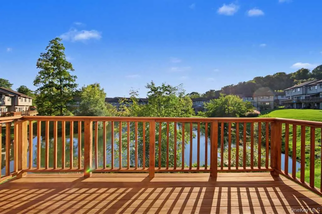Spacious Deck w/views of Pond & Fountain Spacious Deck w/views of Pond & Fountain