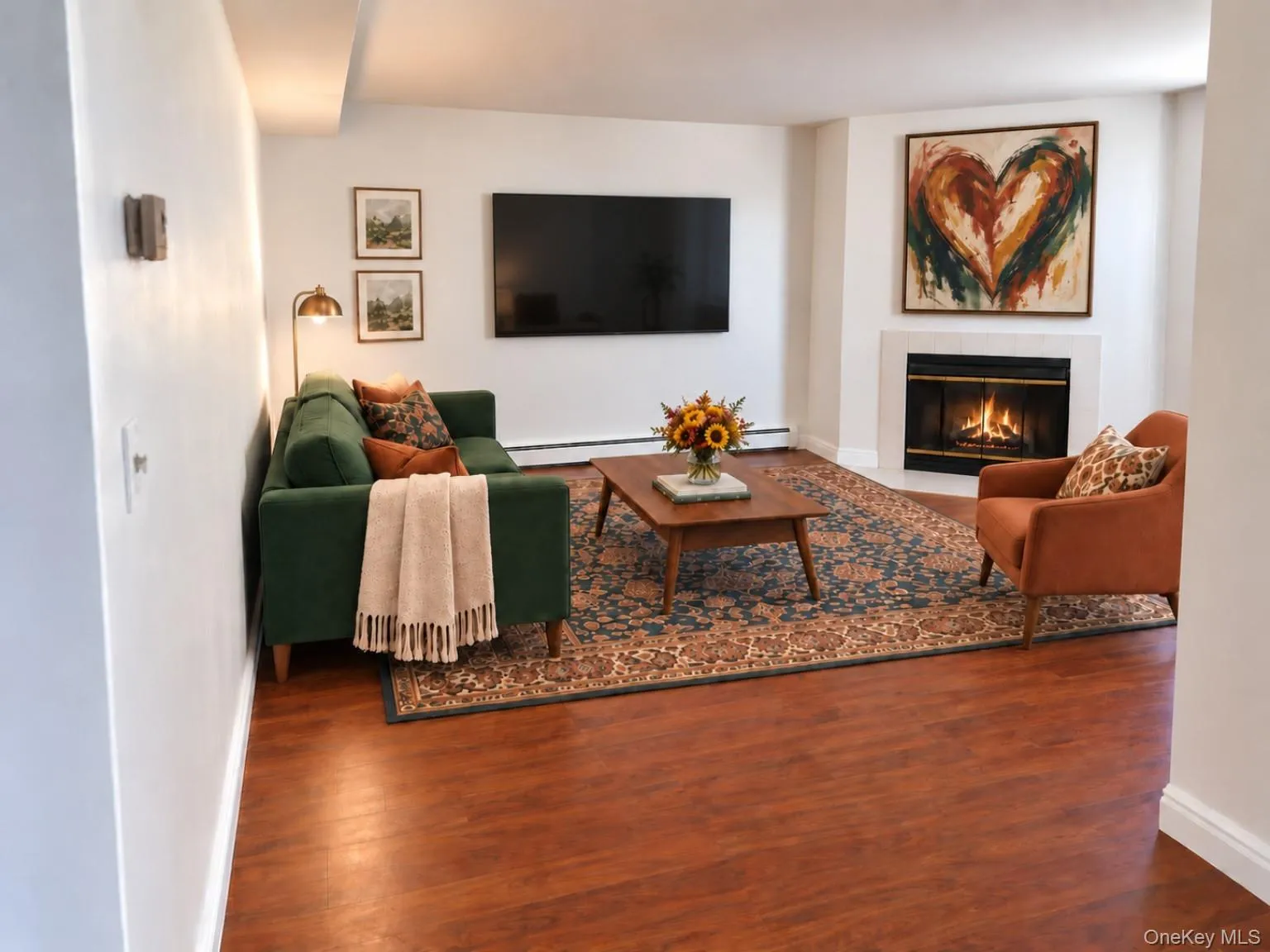 AI staged living room AI staged living room