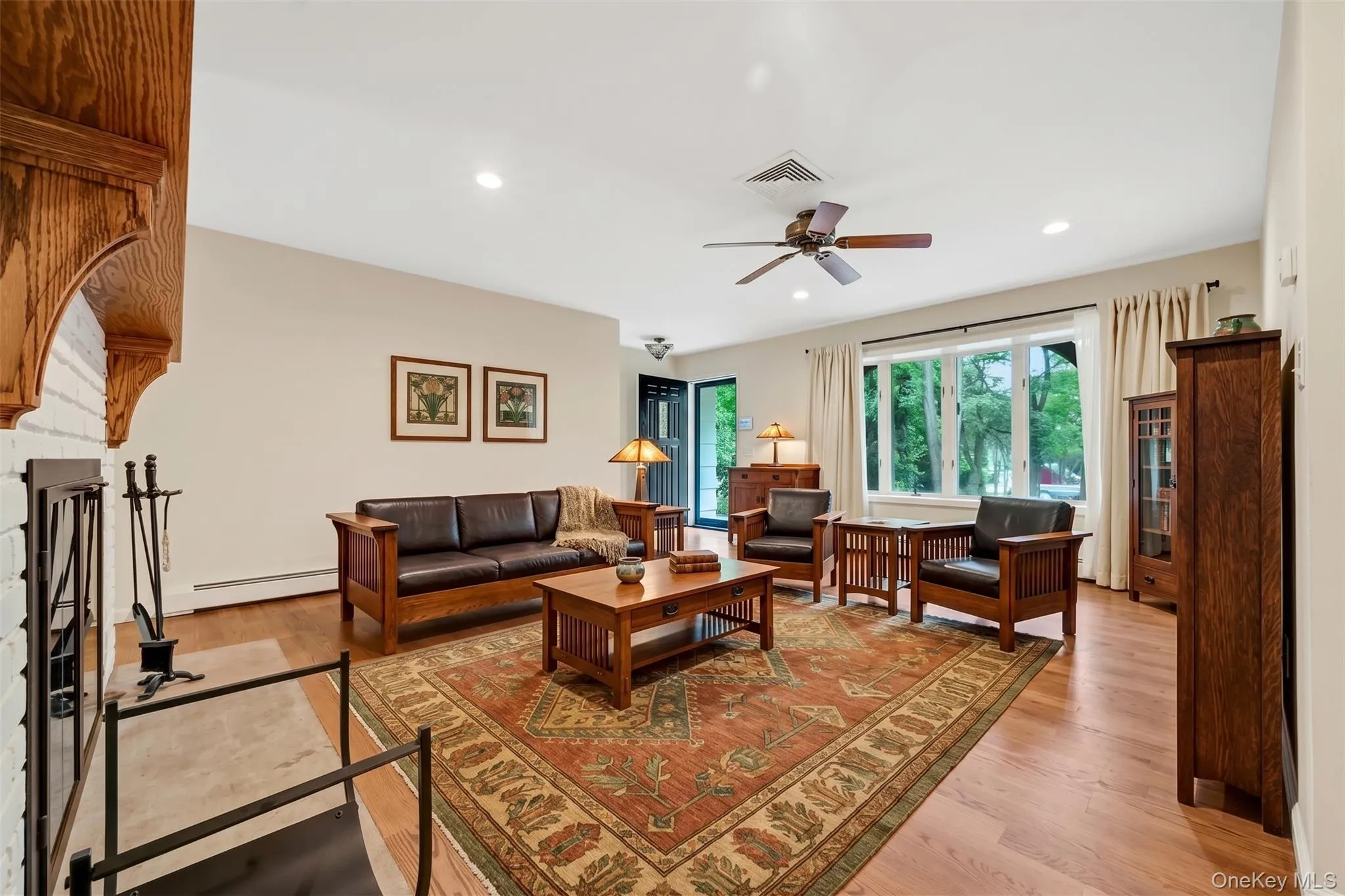 Virtually staged living room Virtually staged living room