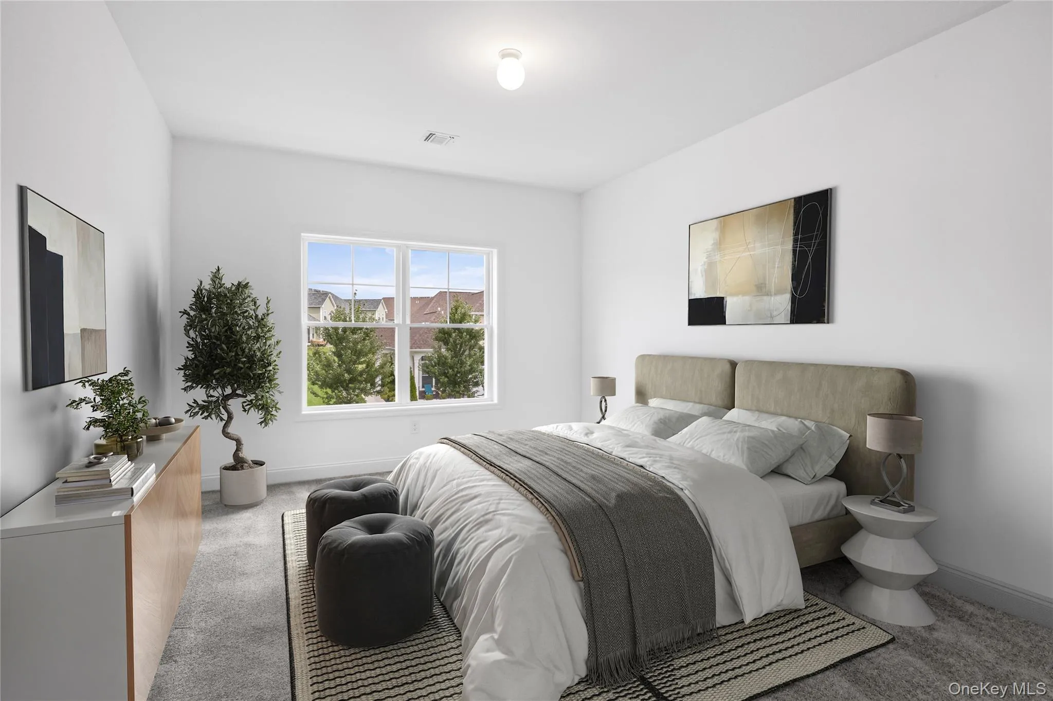 Virtually Staged upstairs bedroom Virtually Staged upstairs bedroom