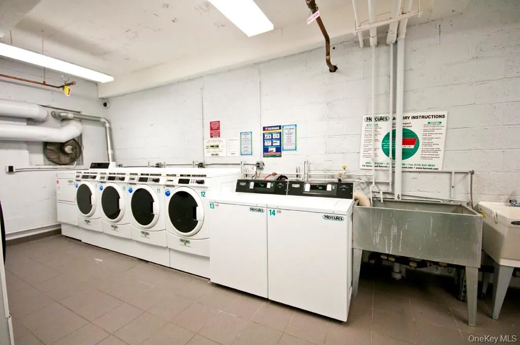 Common laundry in the building. Common laundry in the building.