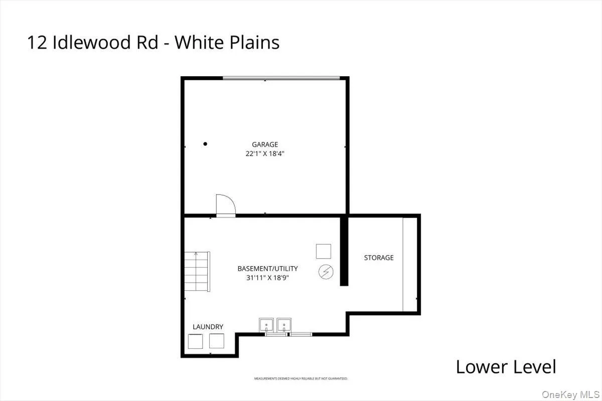 Lower-level and garage layout Lower-level and garage layout