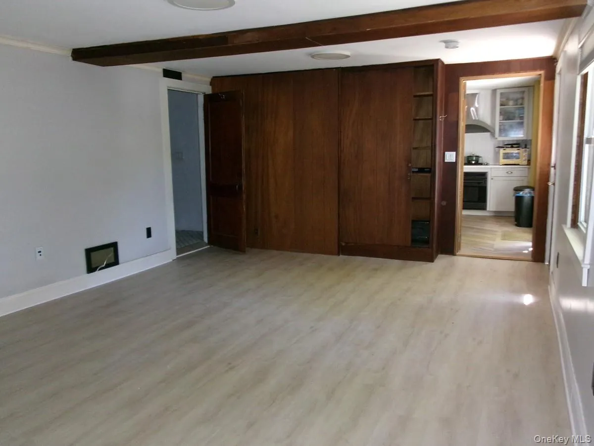 There is ample storage in this built-in! A door on the right leads to the patio. There is ample storage in this built-in! A door on the right leads to the patio.