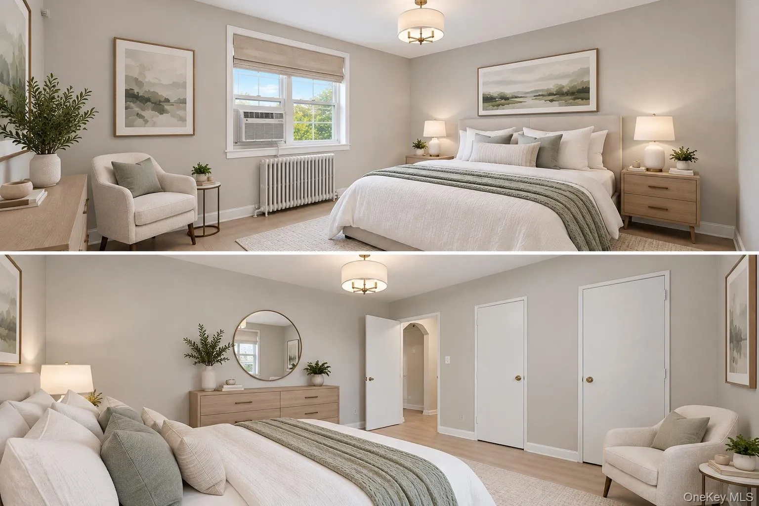 Virtually Staged Bedroom - Two Perspectives Virtually Staged Bedroom - Two Perspectives