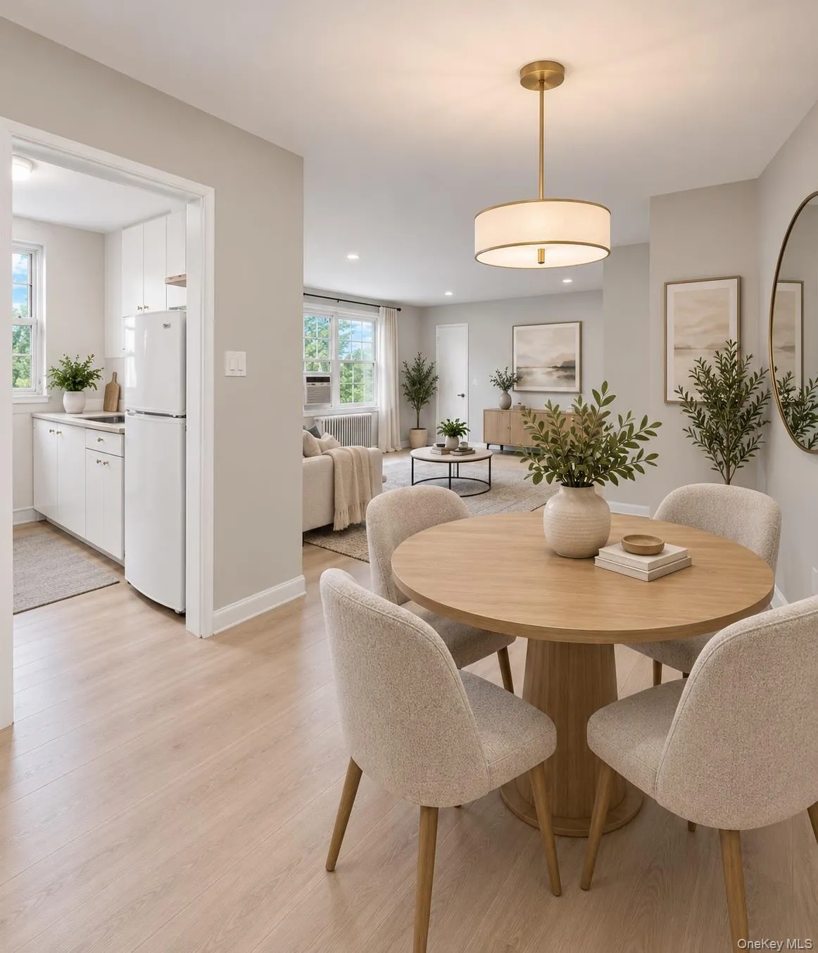 Virtually Staged -Dining Area w/living room view Virtually Staged -Dining Area w/living room view