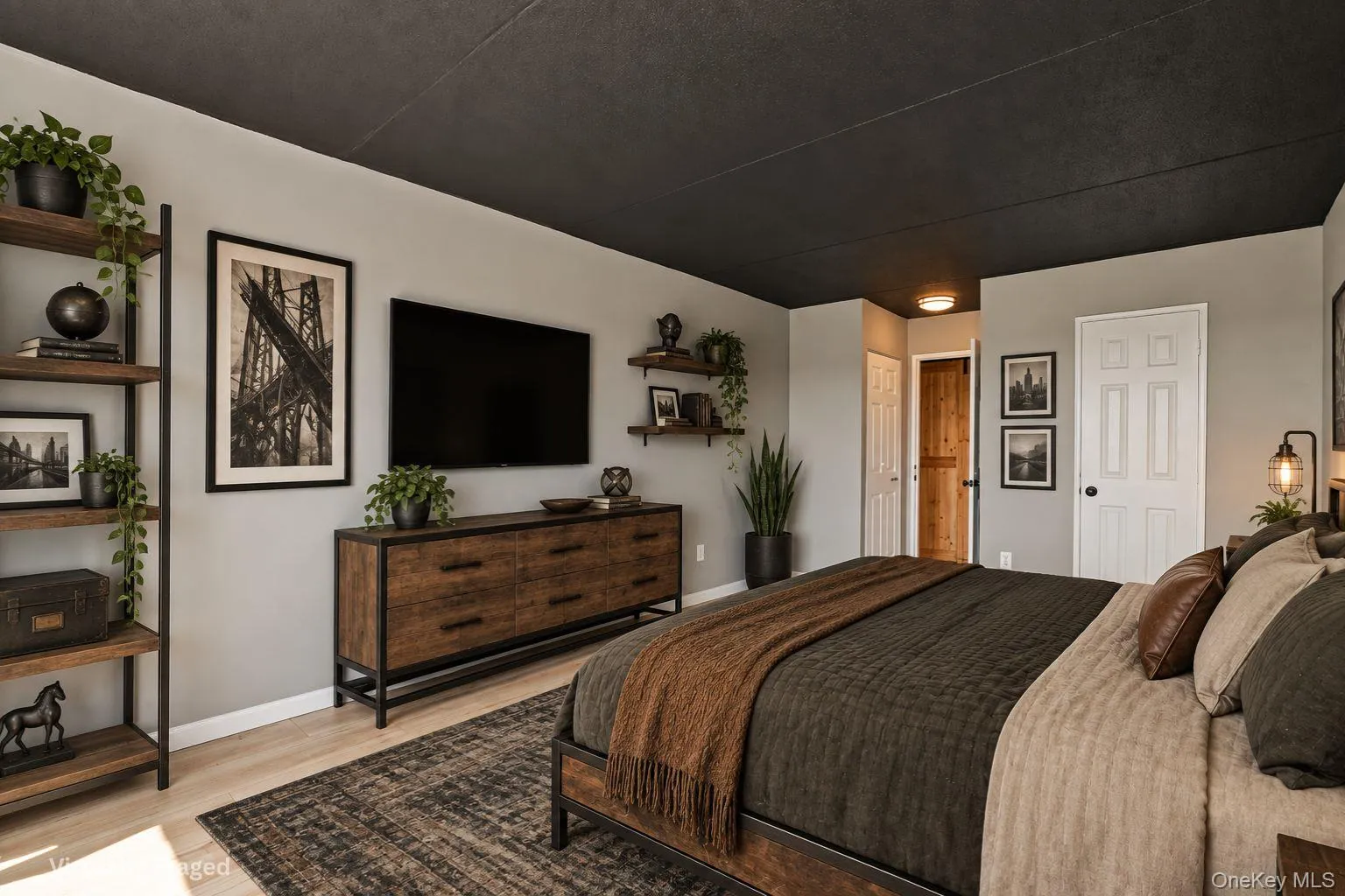 This bedroom is a virtually staged This bedroom is a virtually staged