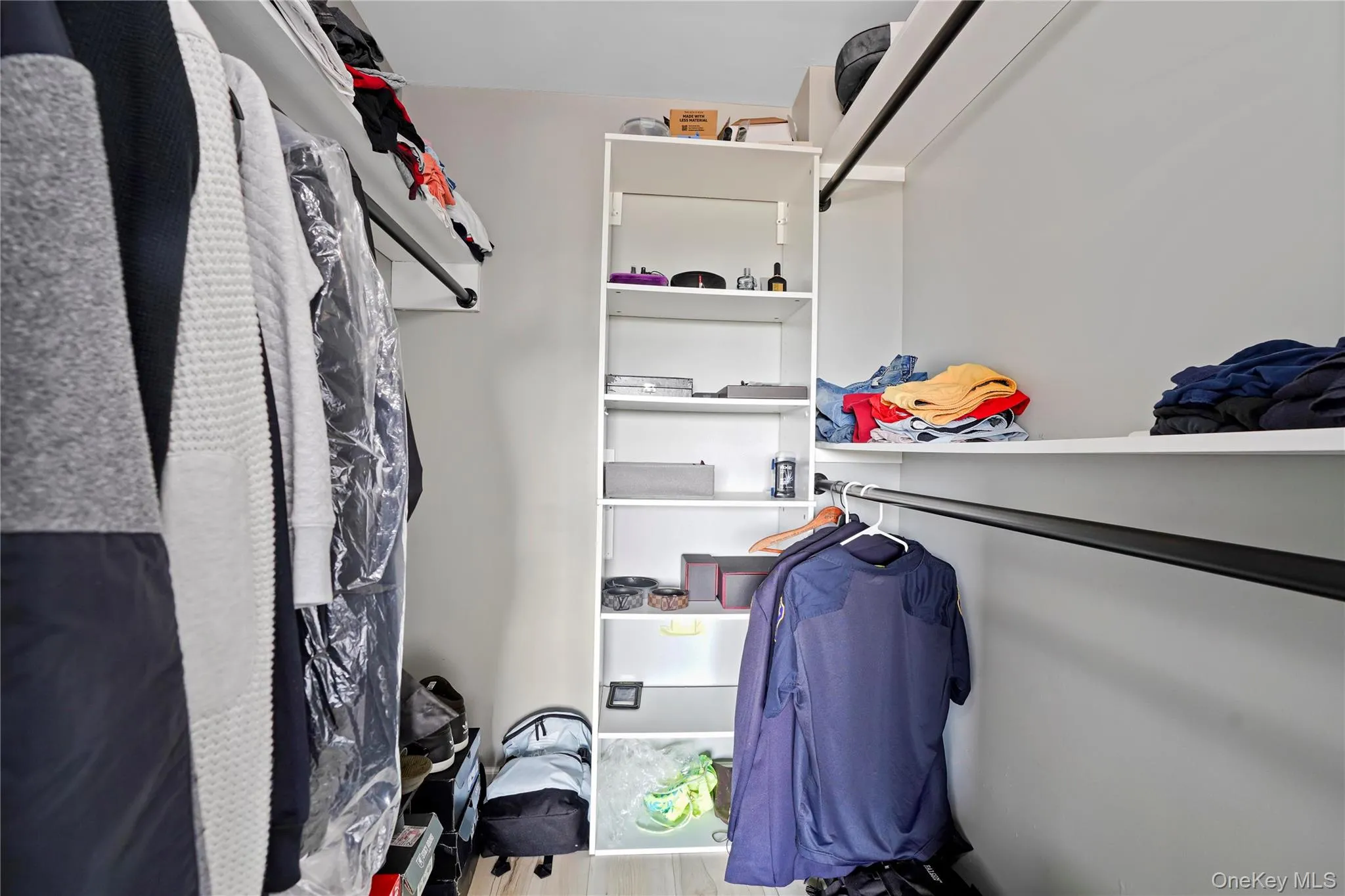 Plenty of room for claims in outfitted Walker closet Plenty of room for claims in outfitted Walker closet