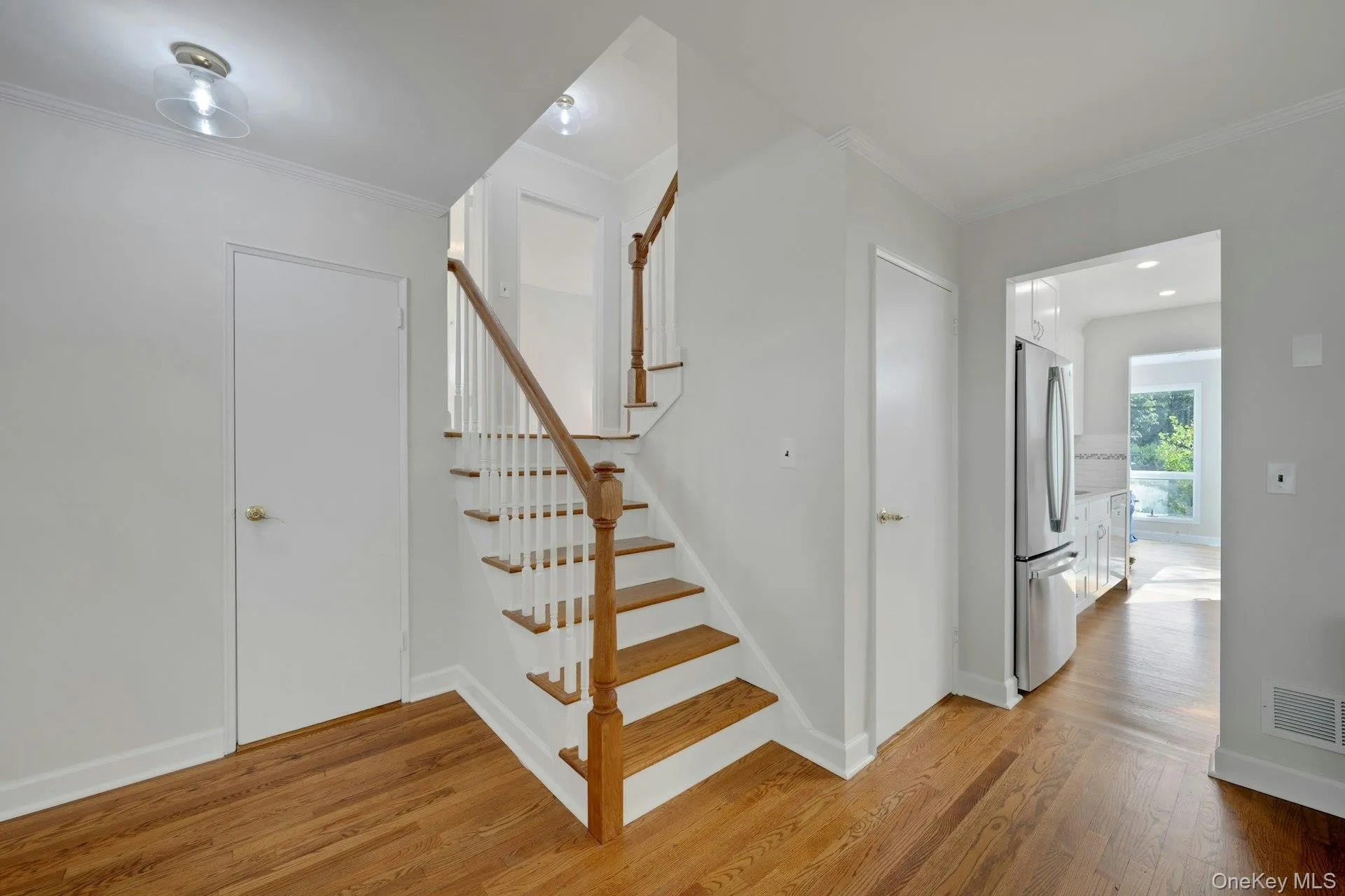 Entry with hardwood floors Entry with hardwood floors