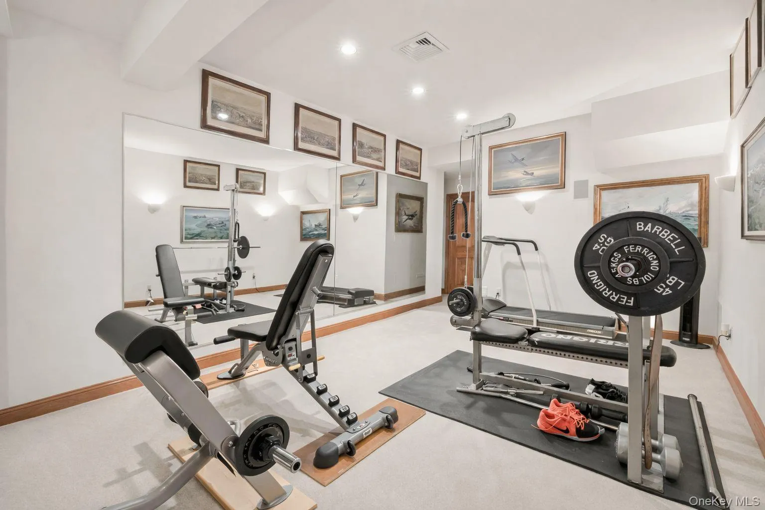 Lower level gym Lower level gym