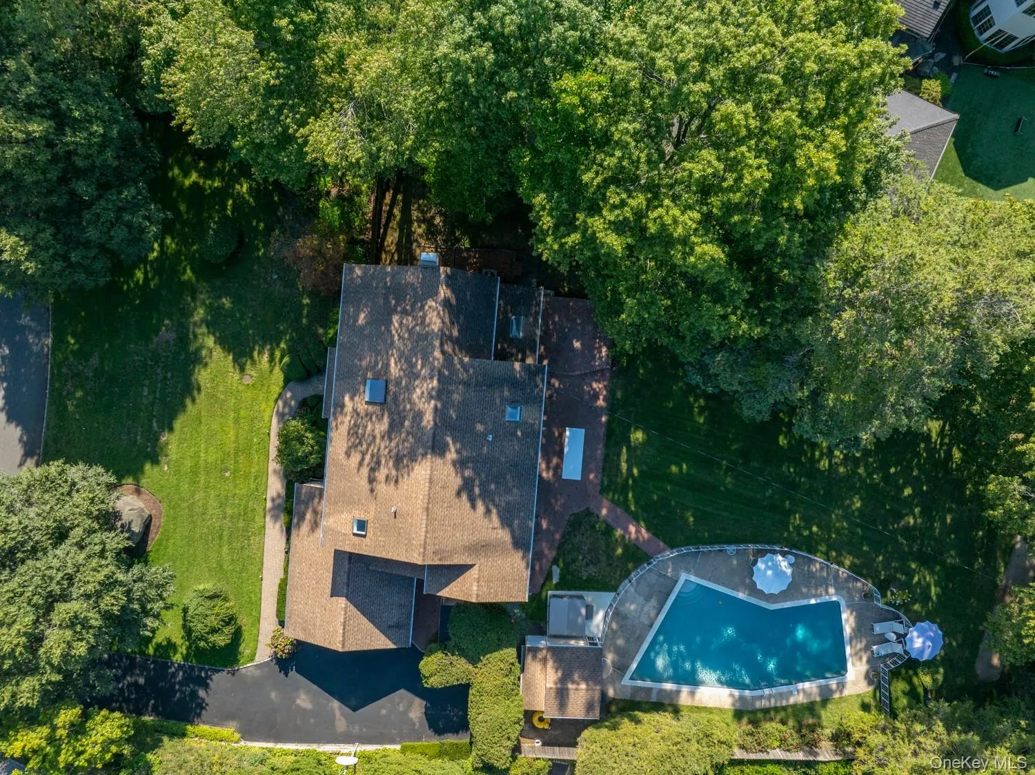 View of subject property featuring a pool View of subject property featuring a pool