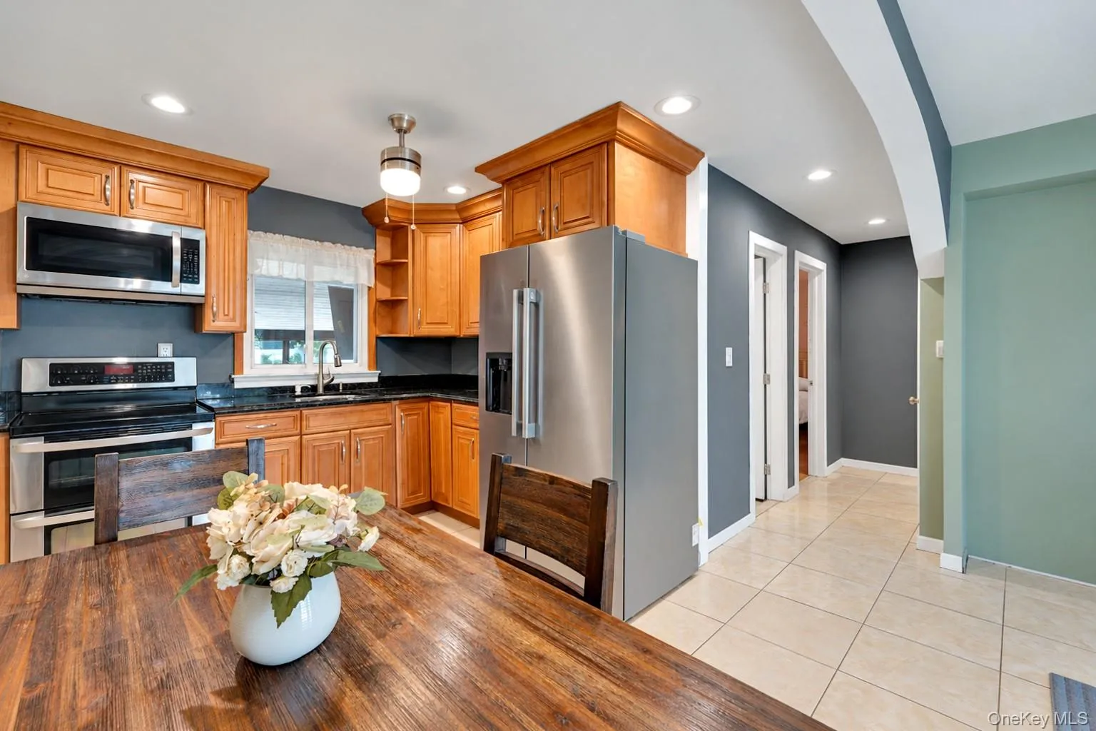 Updated kitchen with stainless steel appliances Updated kitchen with stainless steel appliances