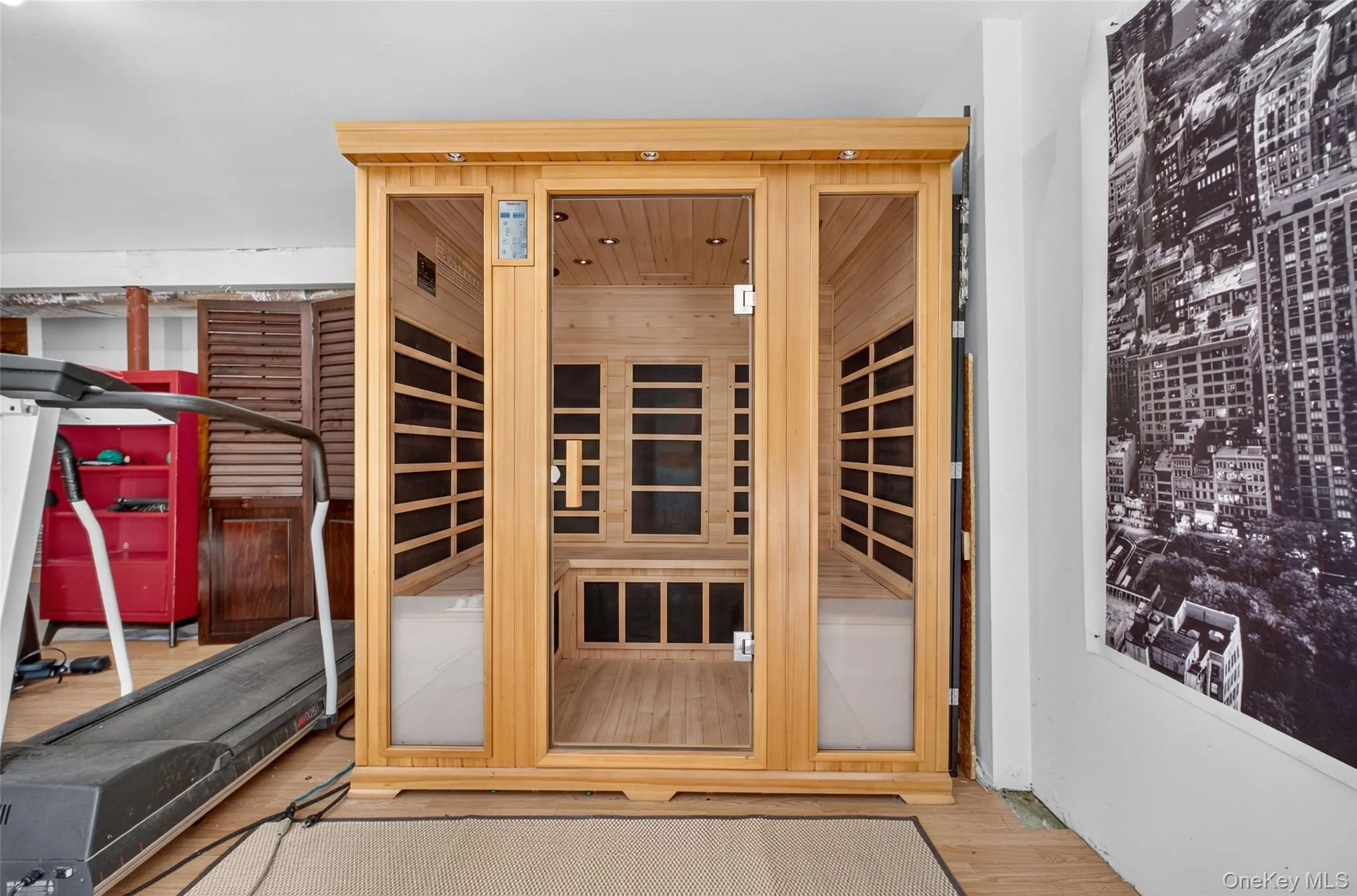 Plug in sauna in basement Plug in sauna in basement