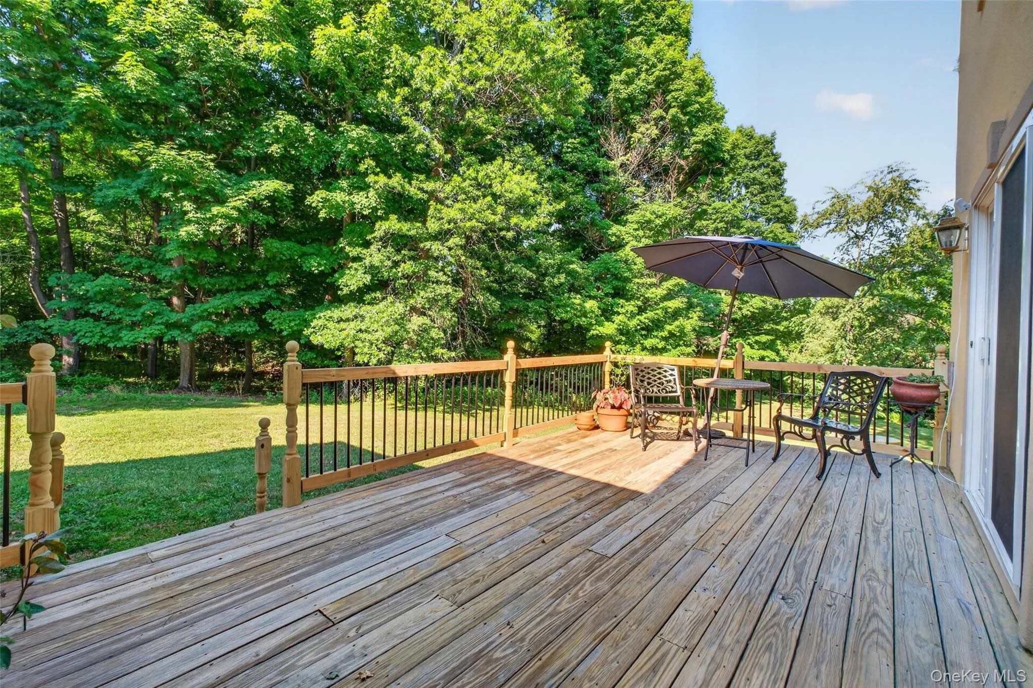 Deck off of kitchen Deck off of kitchen